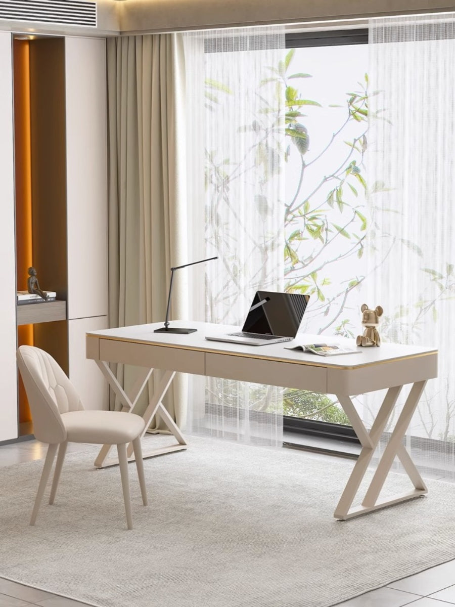 Loe Office Desk, White| DC Concept
