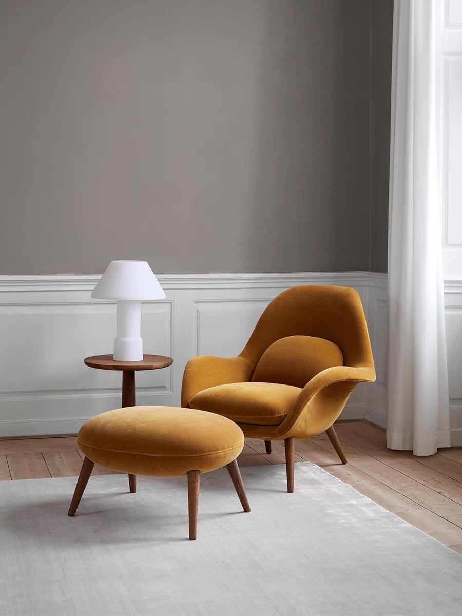 Swoon Lounge Armchair And Stool