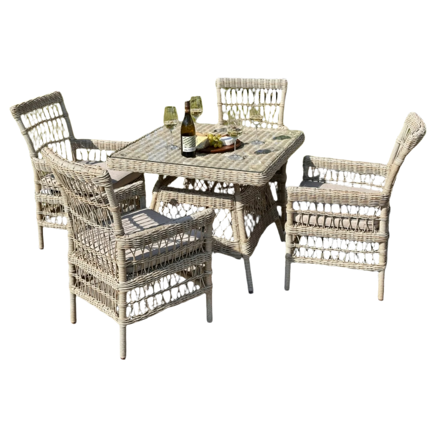 Provence Collection Outdoor 4 Seater Dining Set