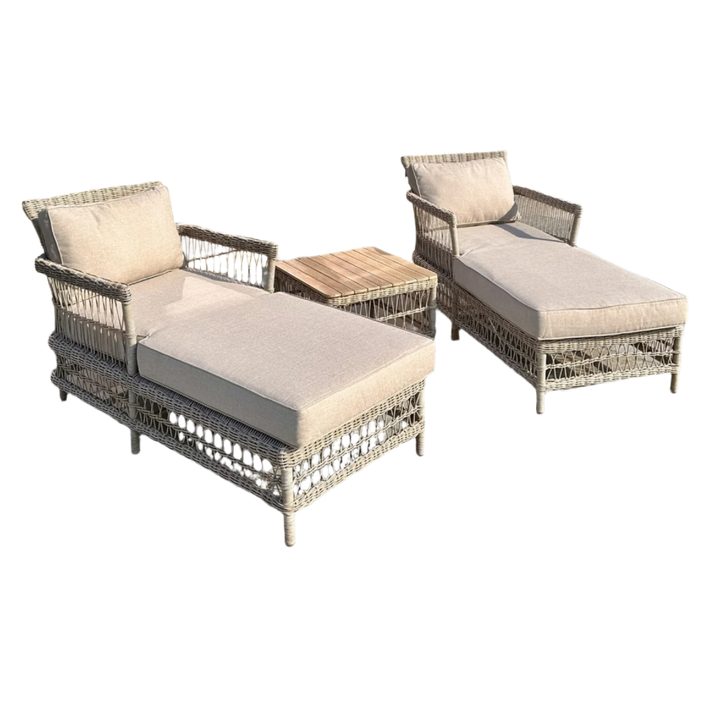 Provence Collection Outdoor Sun Lounger Set of 2