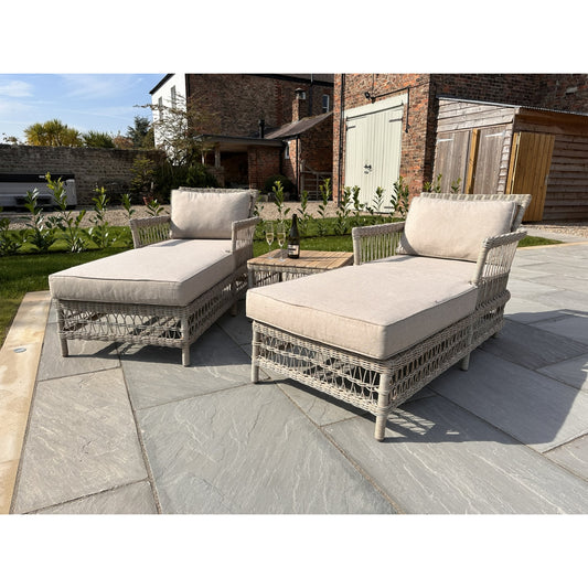 Provence Collection Outdoor Sun Lounger Set of 2