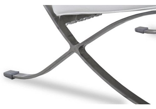 Classic Modern Barcelona Chair And Footstool, Black Leather, Clearance| DC Concept