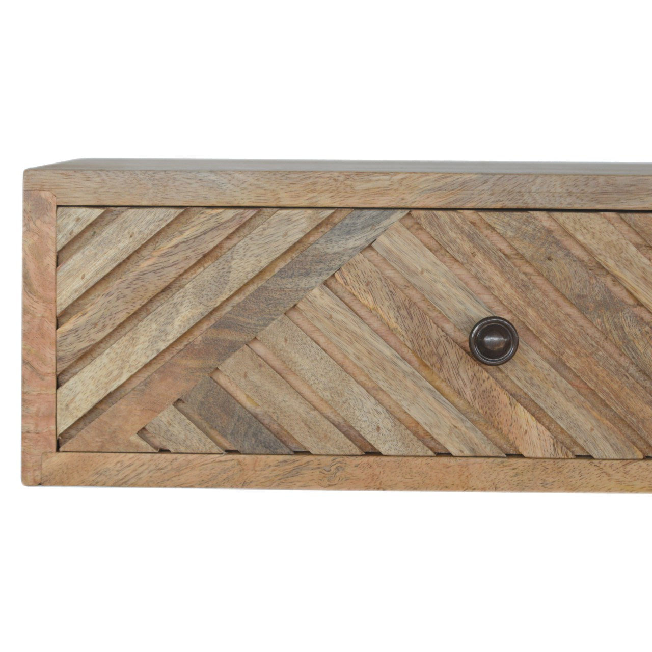 Floating Line Carved Bedside Table
