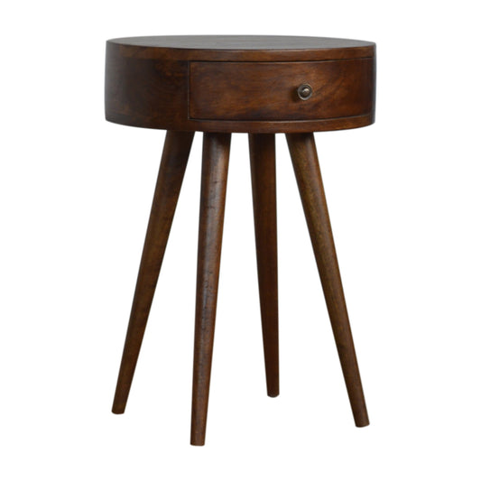 The Luna Circular Bedside Table