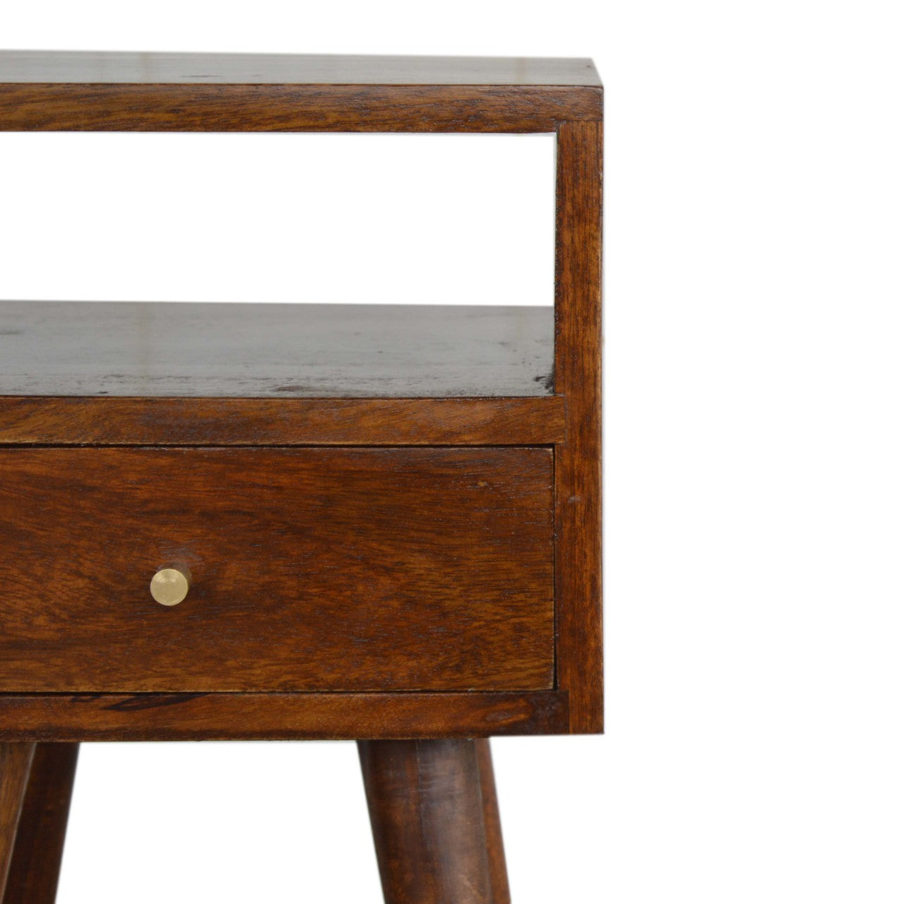 Mini Bedside Table in Chestnut Finish