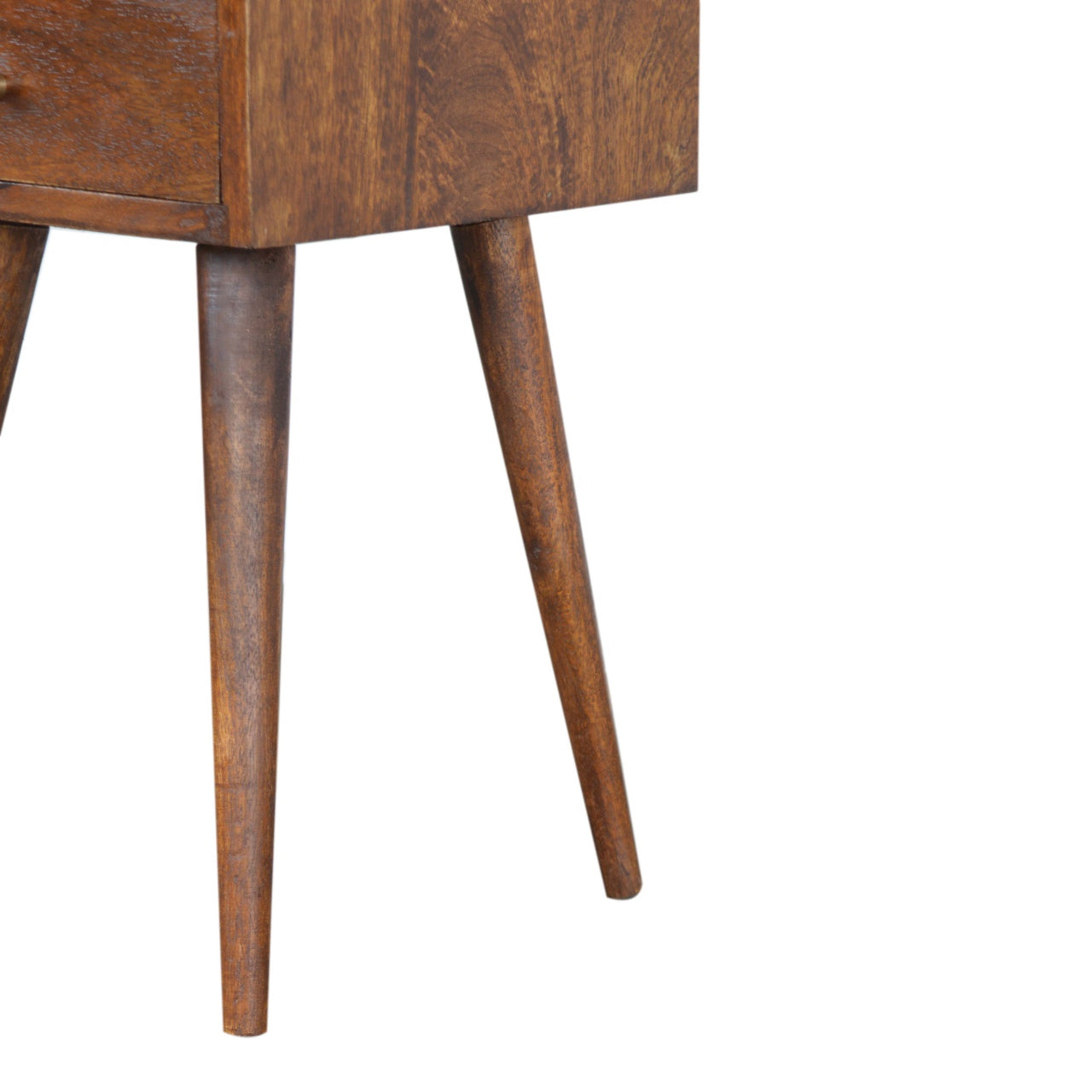 Mini Bedside Table in Chestnut Finish