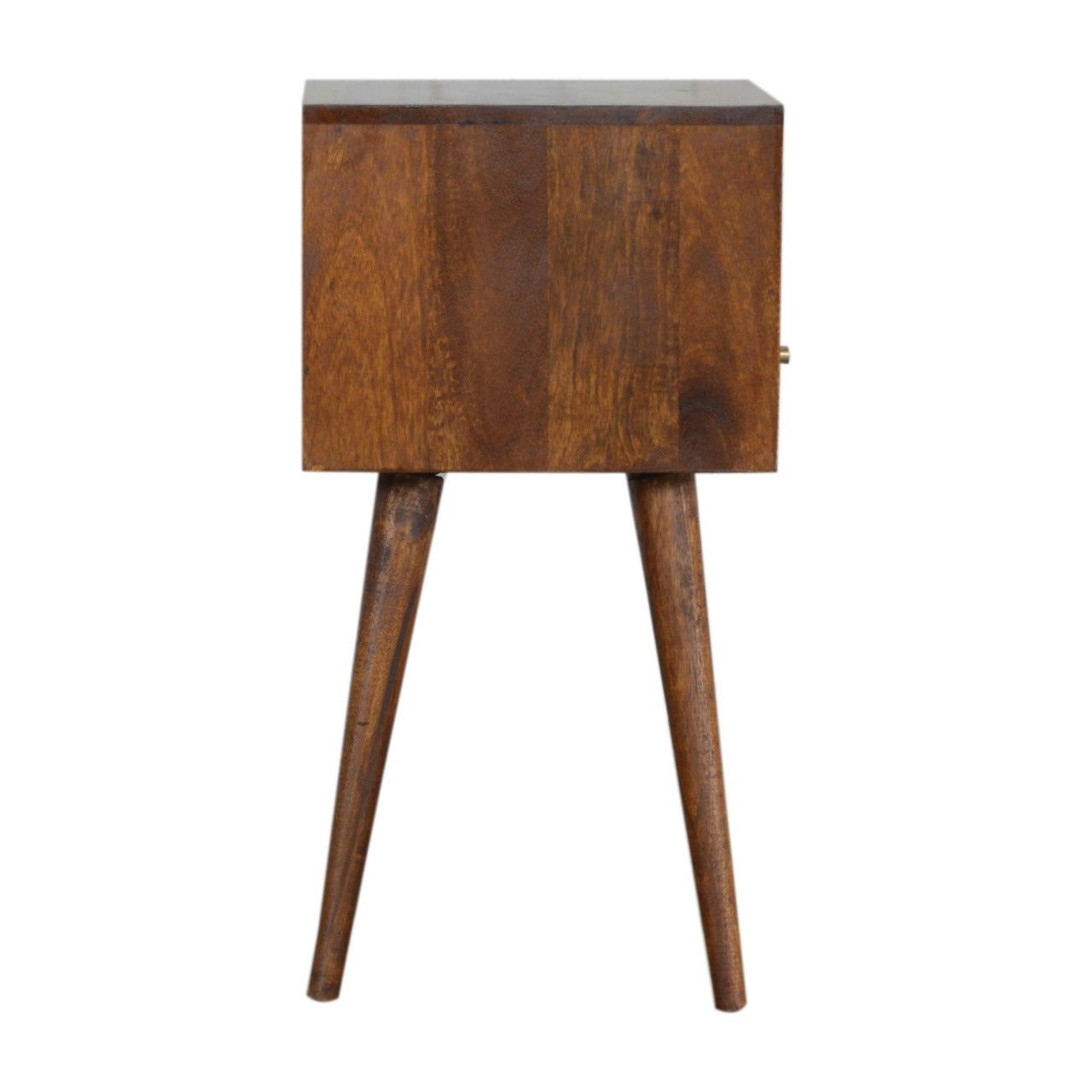 Mini Bedside Table in Chestnut Finish