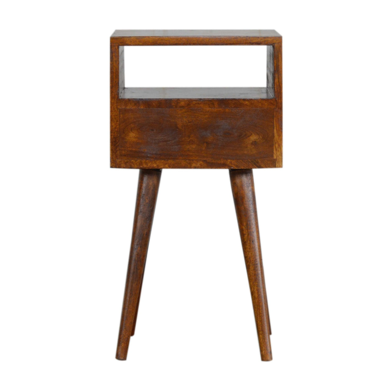 Mini Bedside Table in Chestnut Finish