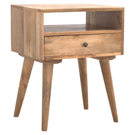 Modern Open Slot Bedside Table