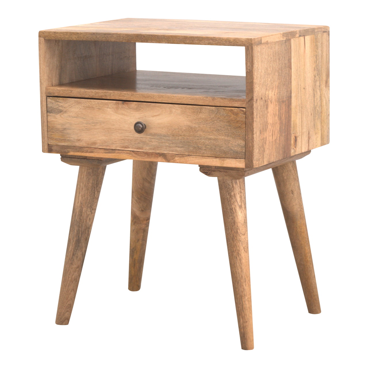 Modern Open Slot Bedside Table