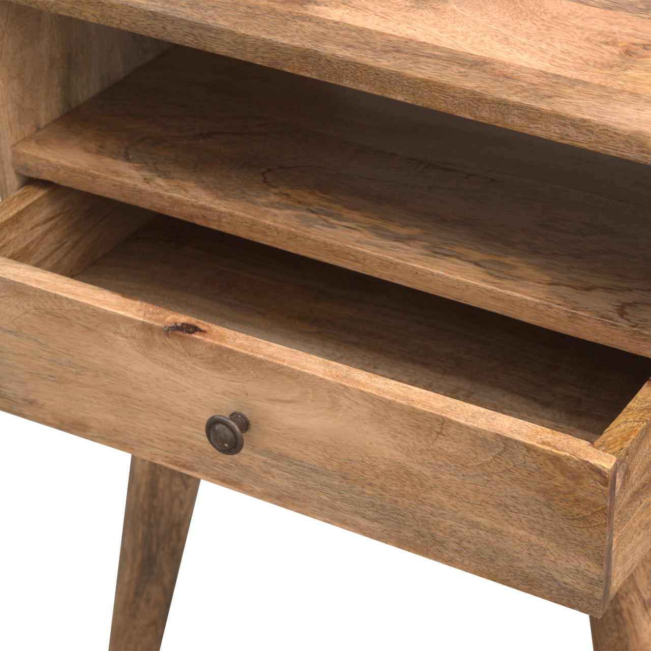 Modern Open Slot Bedside Table