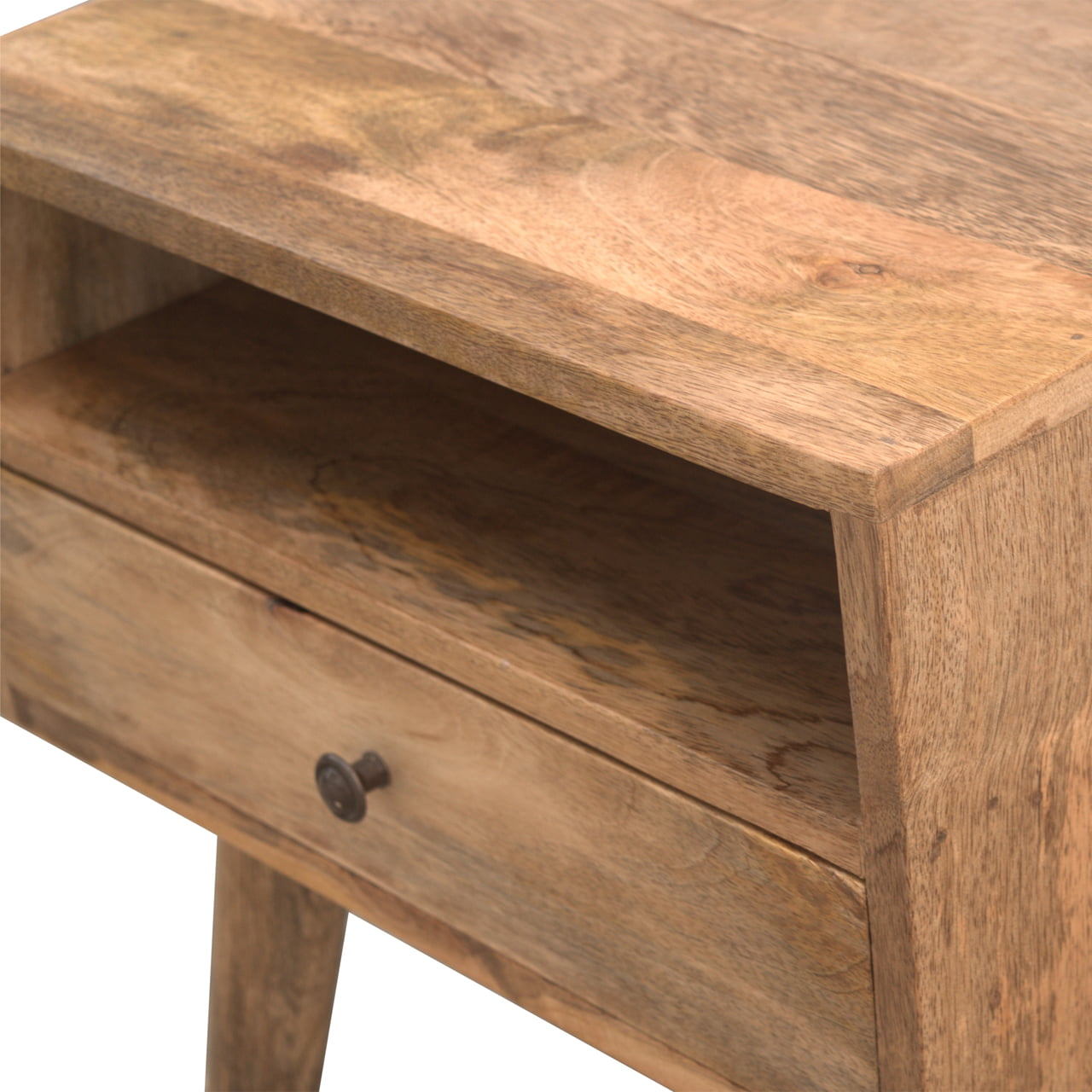 Modern Open Slot Bedside Table