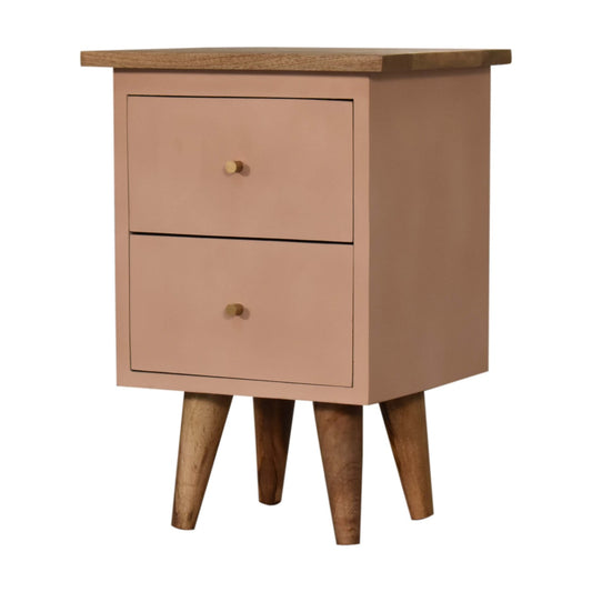 Elin - Blush Pink Hand Painted Bedside Table
