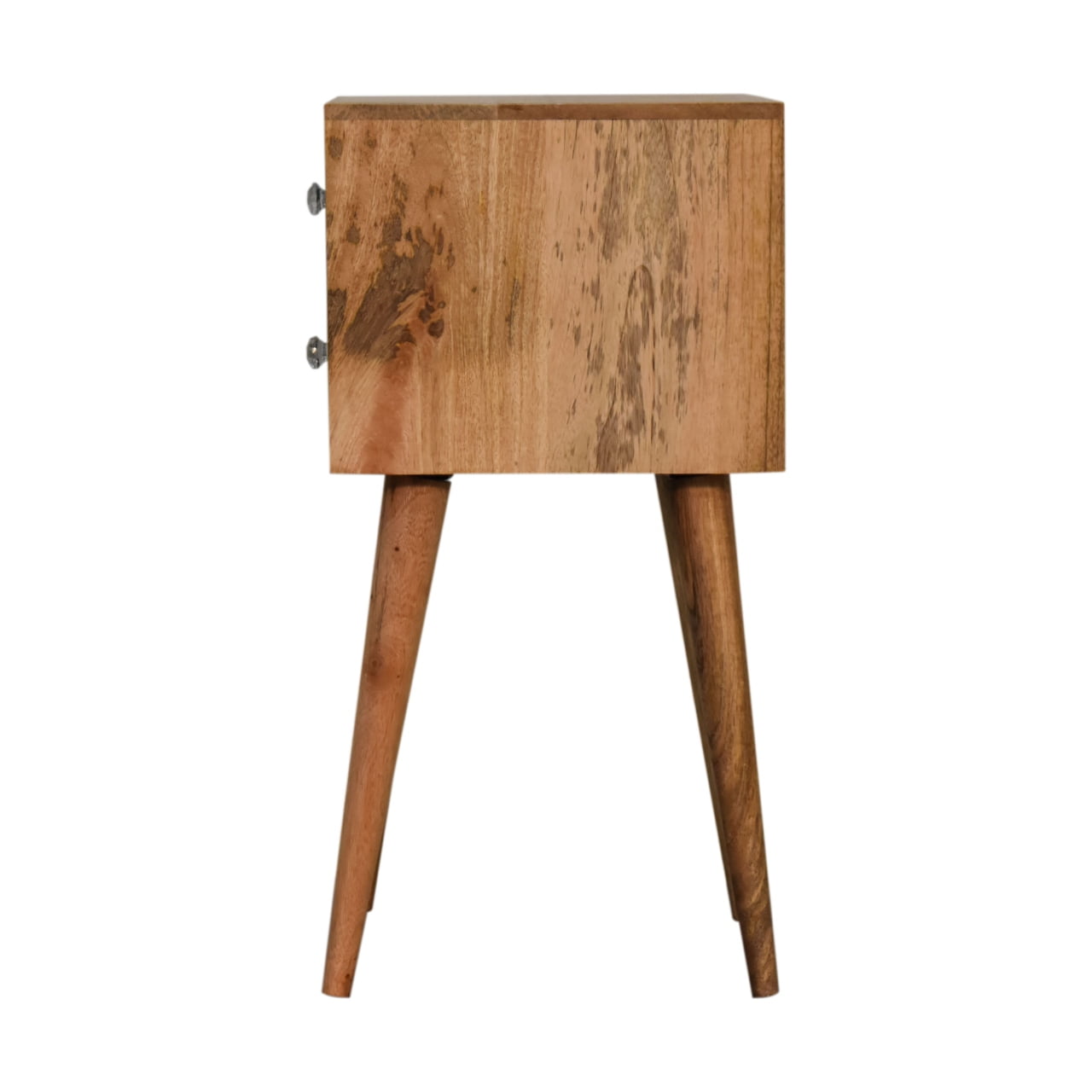 Bone Inlay 2 Drawer Mini Bedside Table
