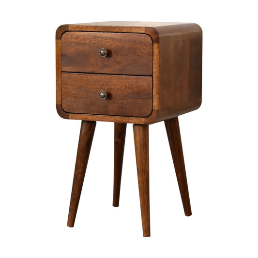 Rounded Mini Bedside Table