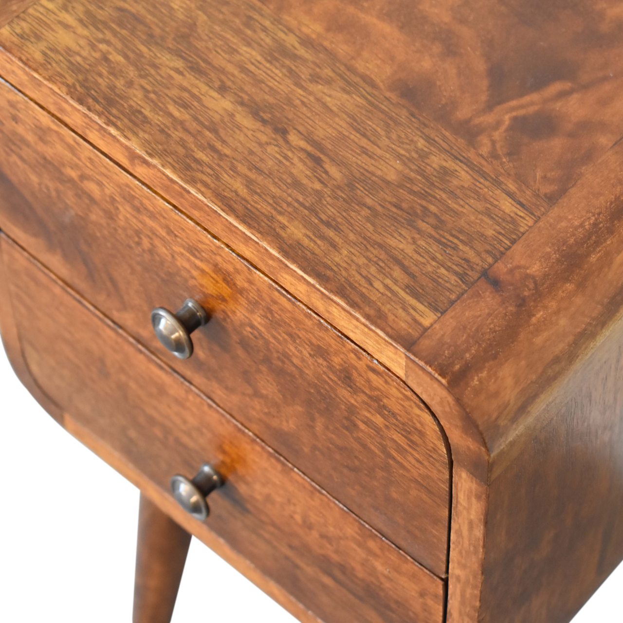 Rounded Mini Bedside Table