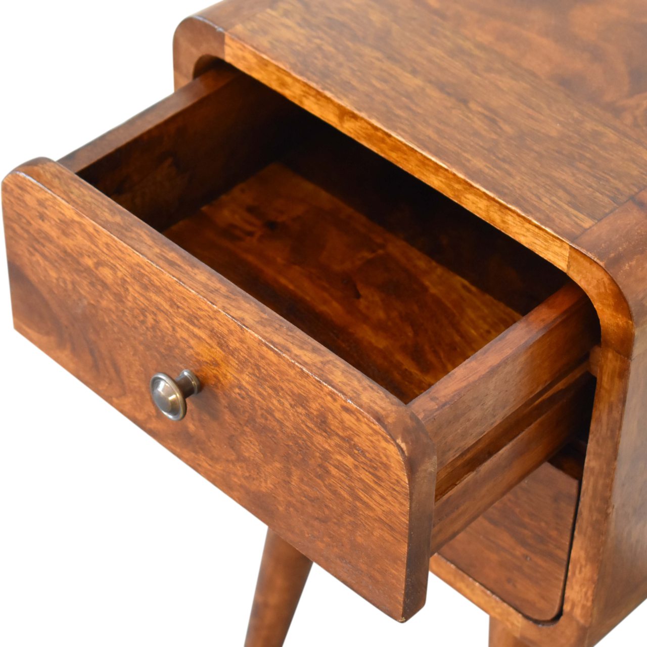 Rounded Mini Bedside Table