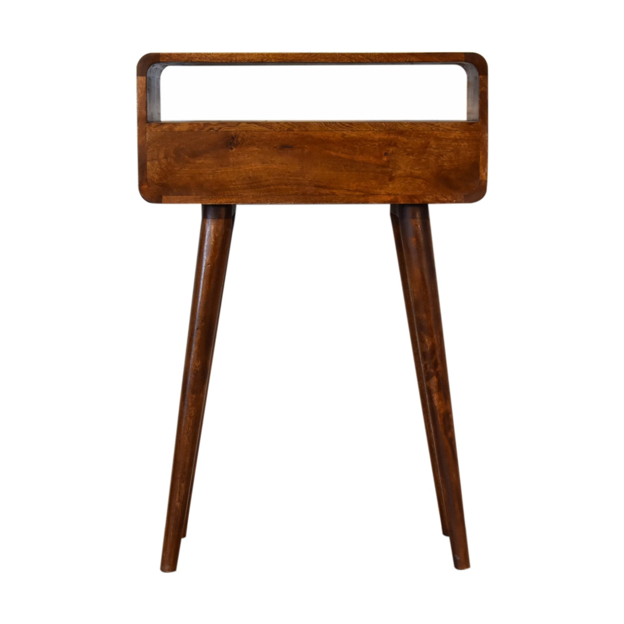 Mini Console Table in Chestnut Finish