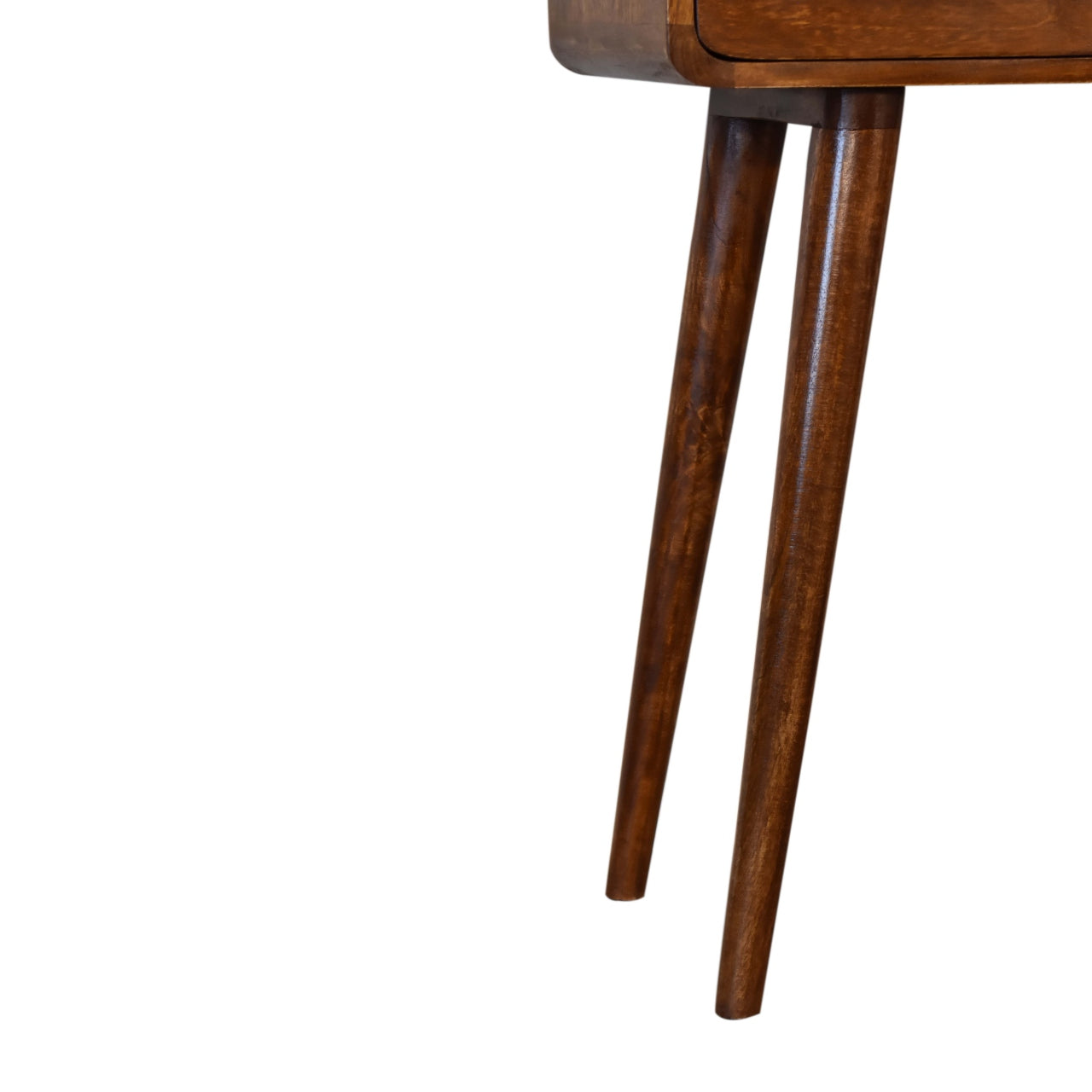 Mini Console Table in Chestnut Finish