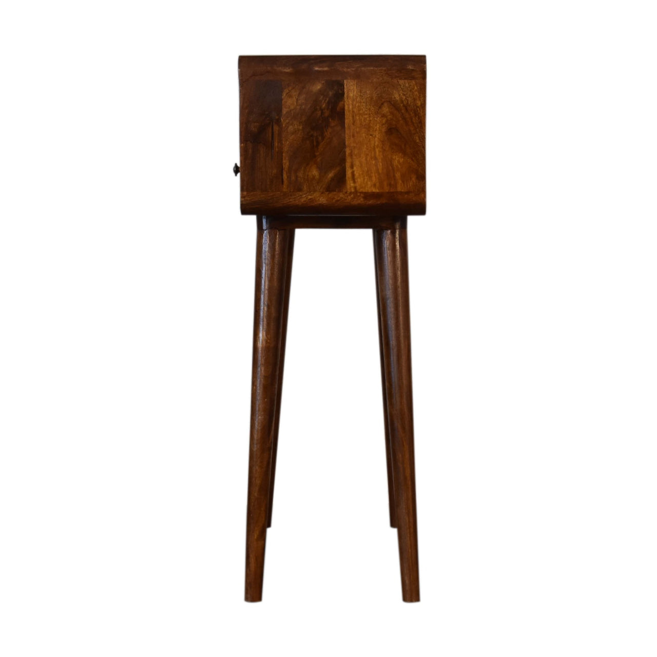 Mini Console Table in Chestnut Finish