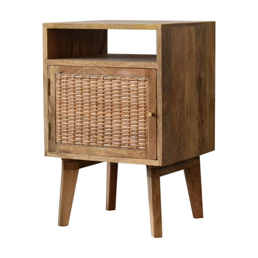 Rattan Knit Bedside Table