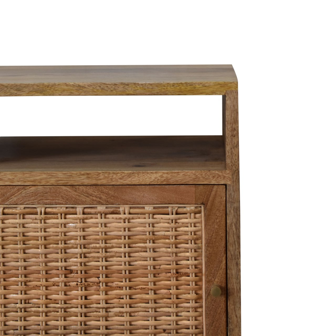 Rattan Knit Bedside Table