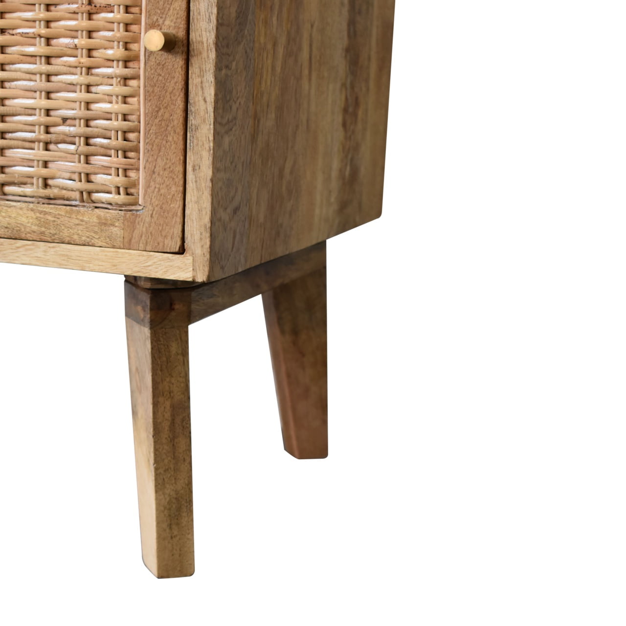 Rattan Knit Bedside Table