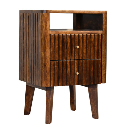 Reeve - Bedside Table in Chestnut Finish