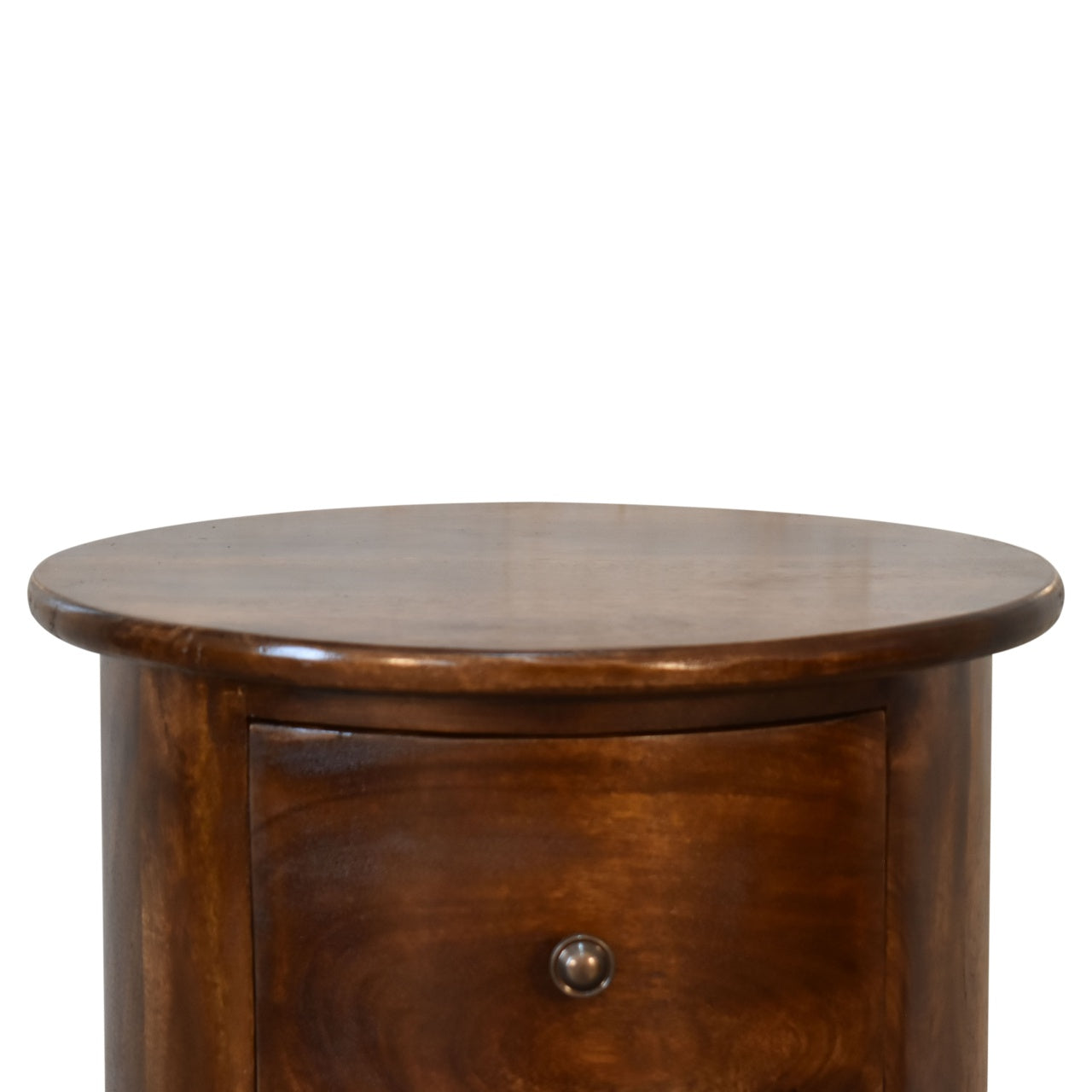 Chestnut Drum Chest Of Drawers