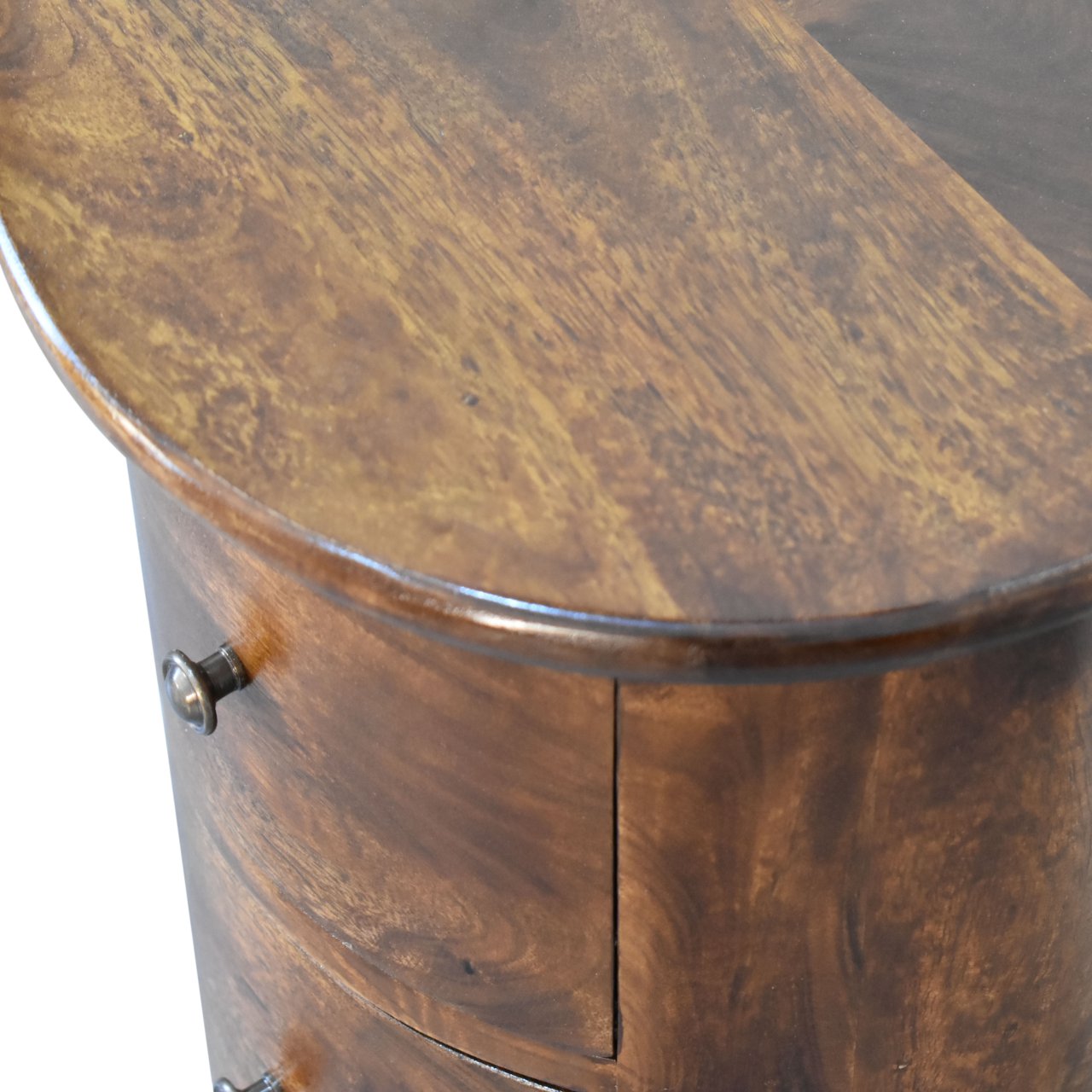 Chestnut Drum Chest Of Drawers