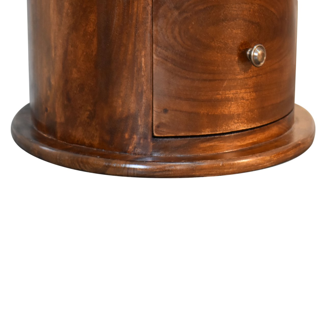 Chestnut Drum Chest Of Drawers