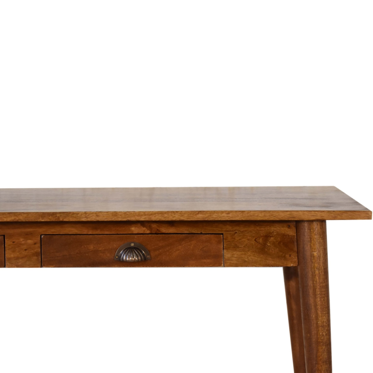 2 Drawer Writing Desk in Chestnut Finish