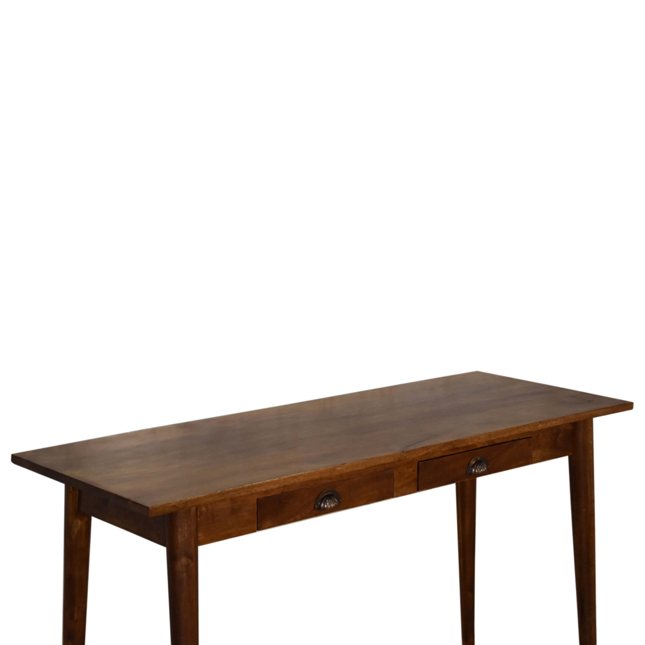 2 Drawer Writing Desk in Chestnut Finish