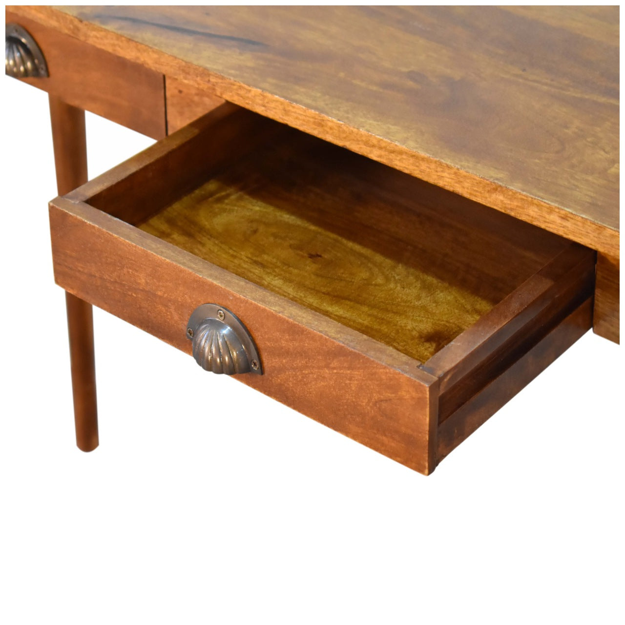 2 Drawer Writing Desk in Chestnut Finish