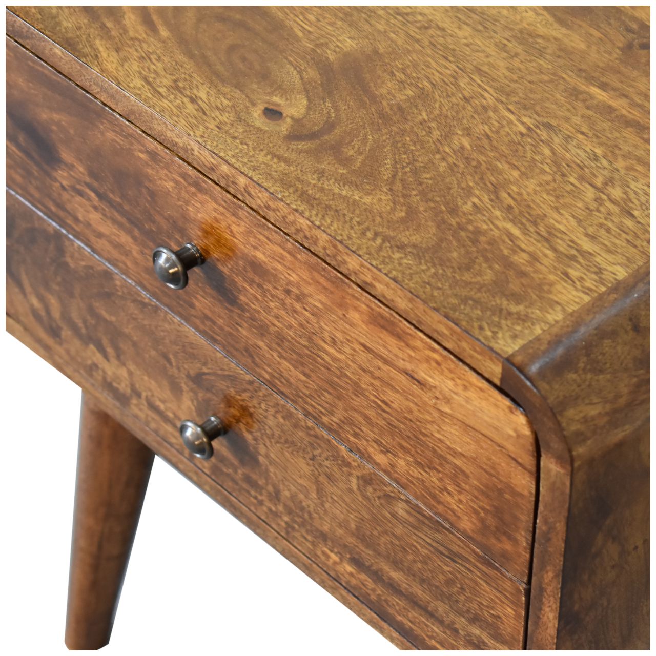 Rounded Bedside Table