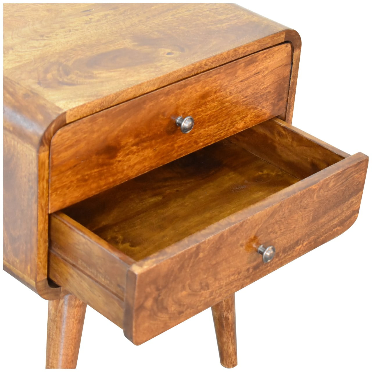 Rounded Bedside Table