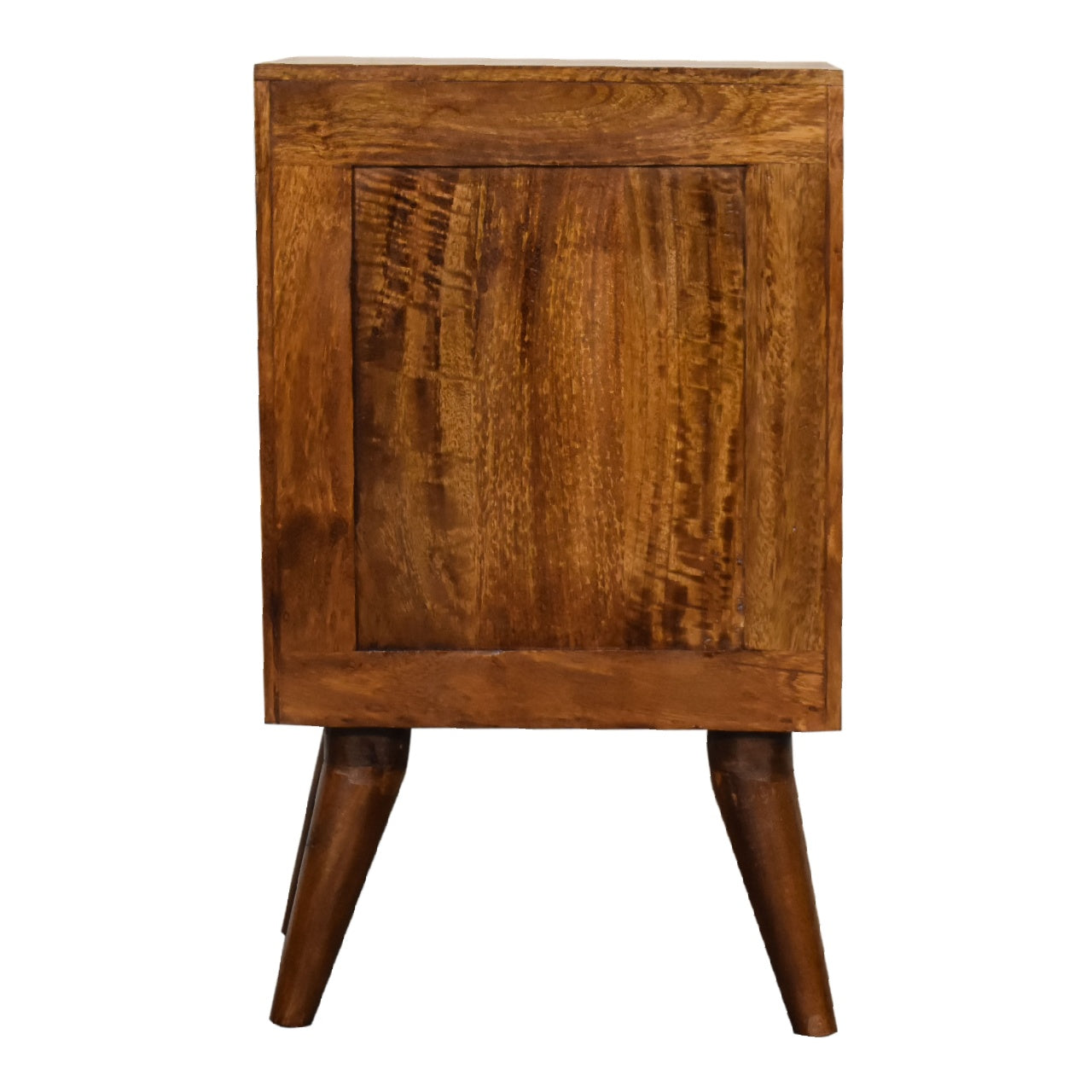 4 Drawer Bedside Table in Chestnut Finish