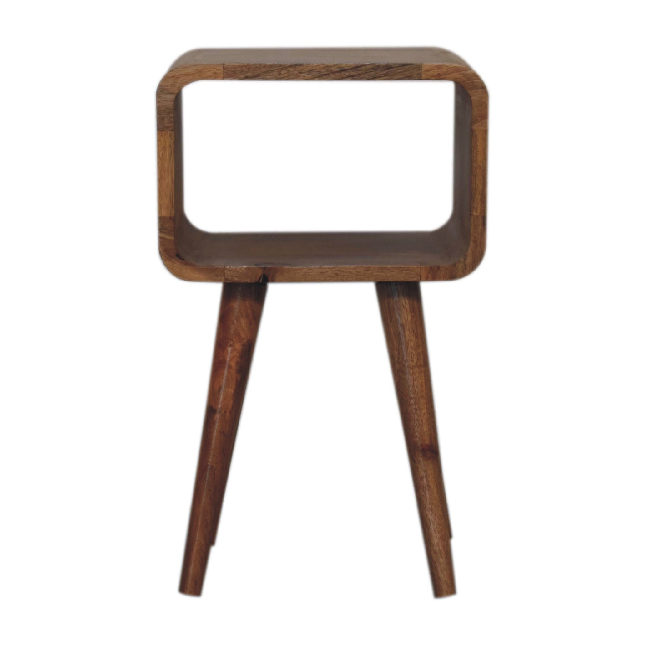 Rounded Open Mini Bedside Table