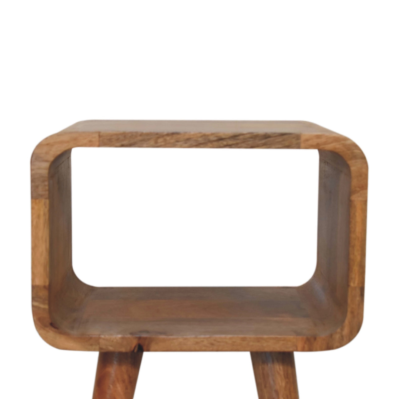 Rounded Open Mini Bedside Table