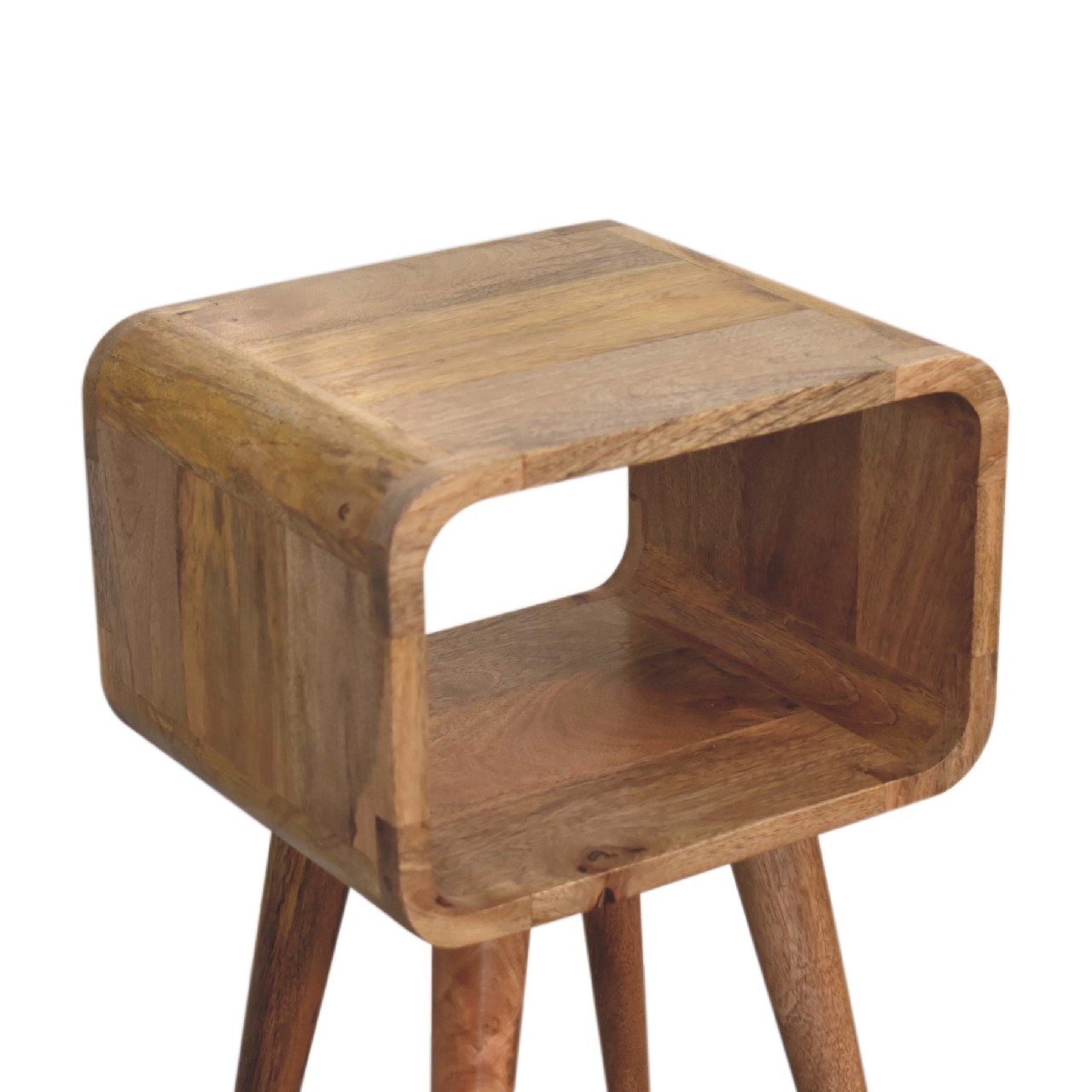 Rounded Open Mini Bedside Table