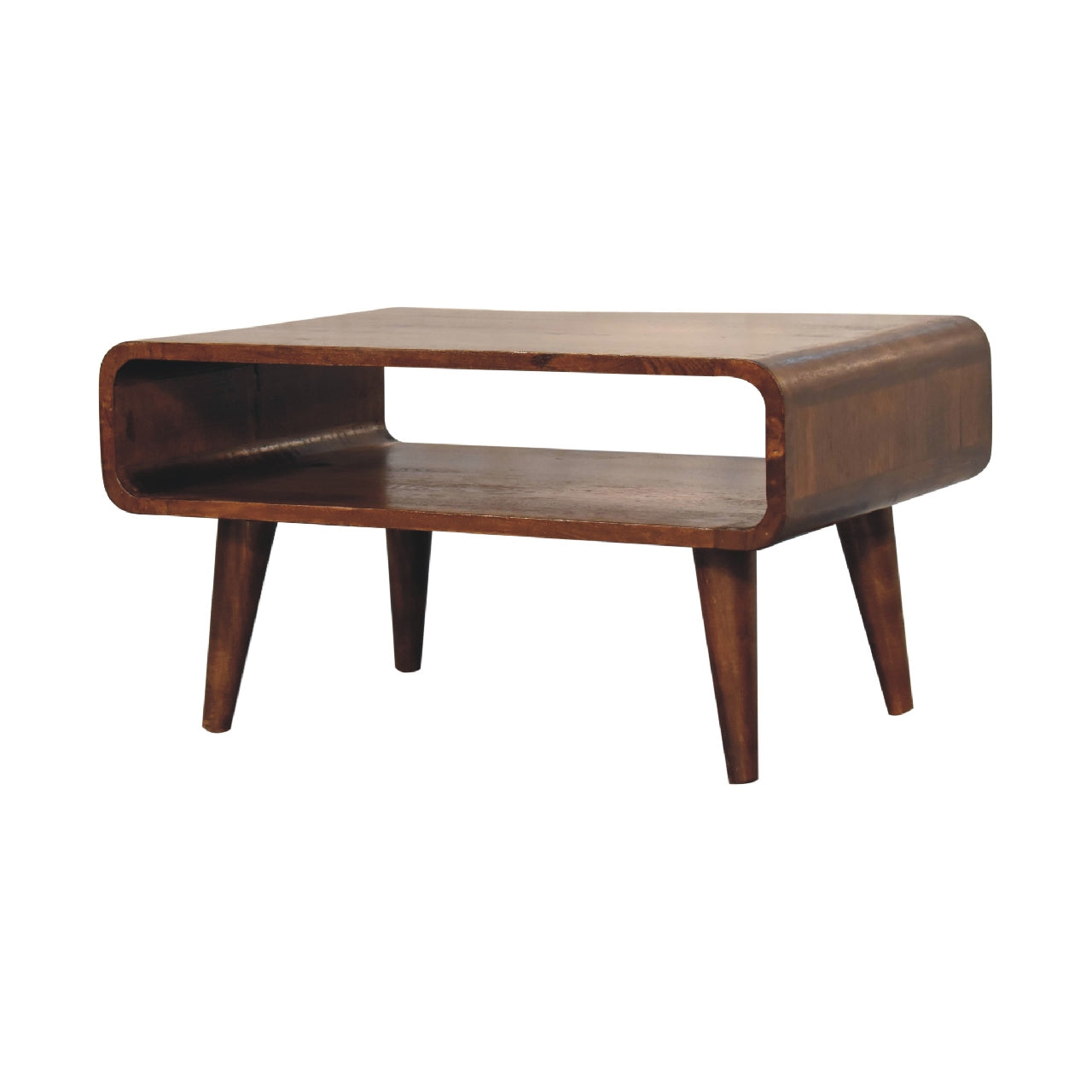 The Ashford Media Unit in Chestnut Finish