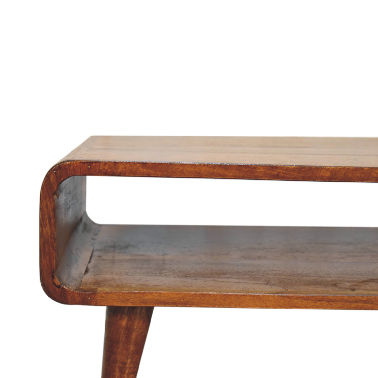 The Ashford Media Unit in Chestnut Finish