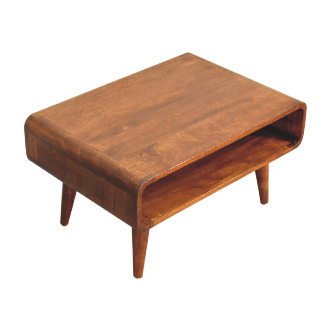 The Ashford Media Unit in Chestnut Finish