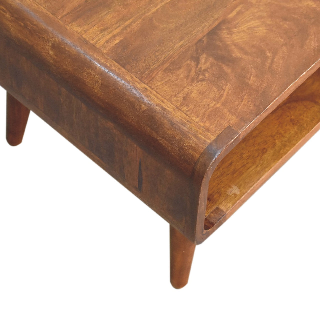 The Ashford Media Unit in Chestnut Finish