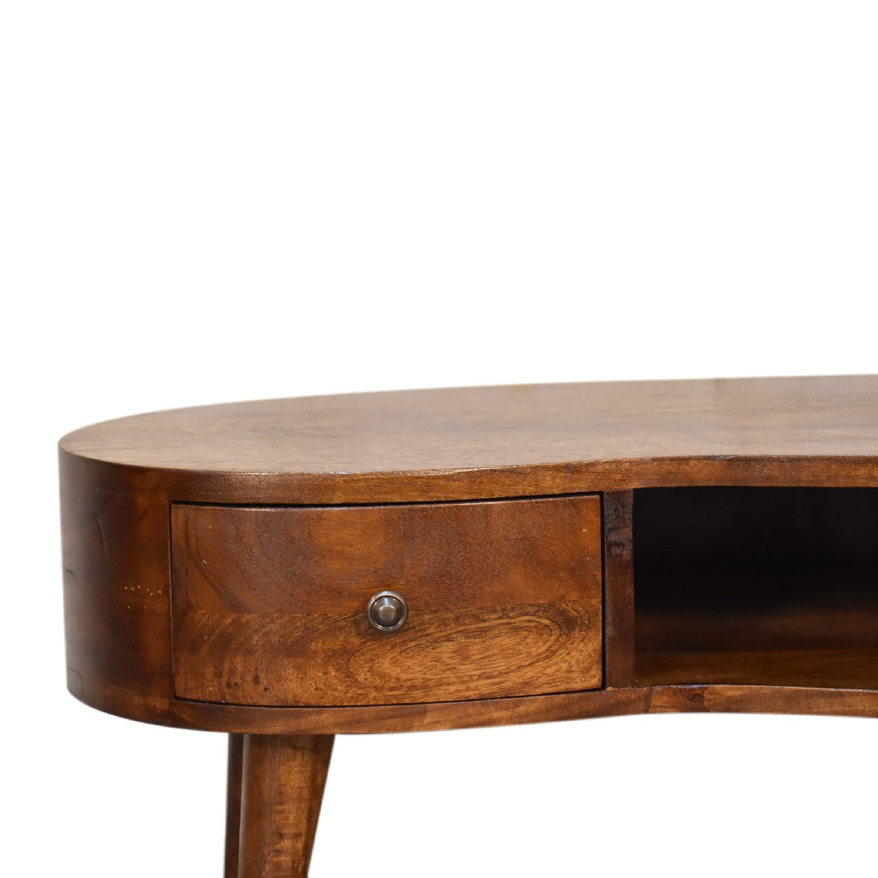 Wave Mini Coffee Table in Chestnut Finish