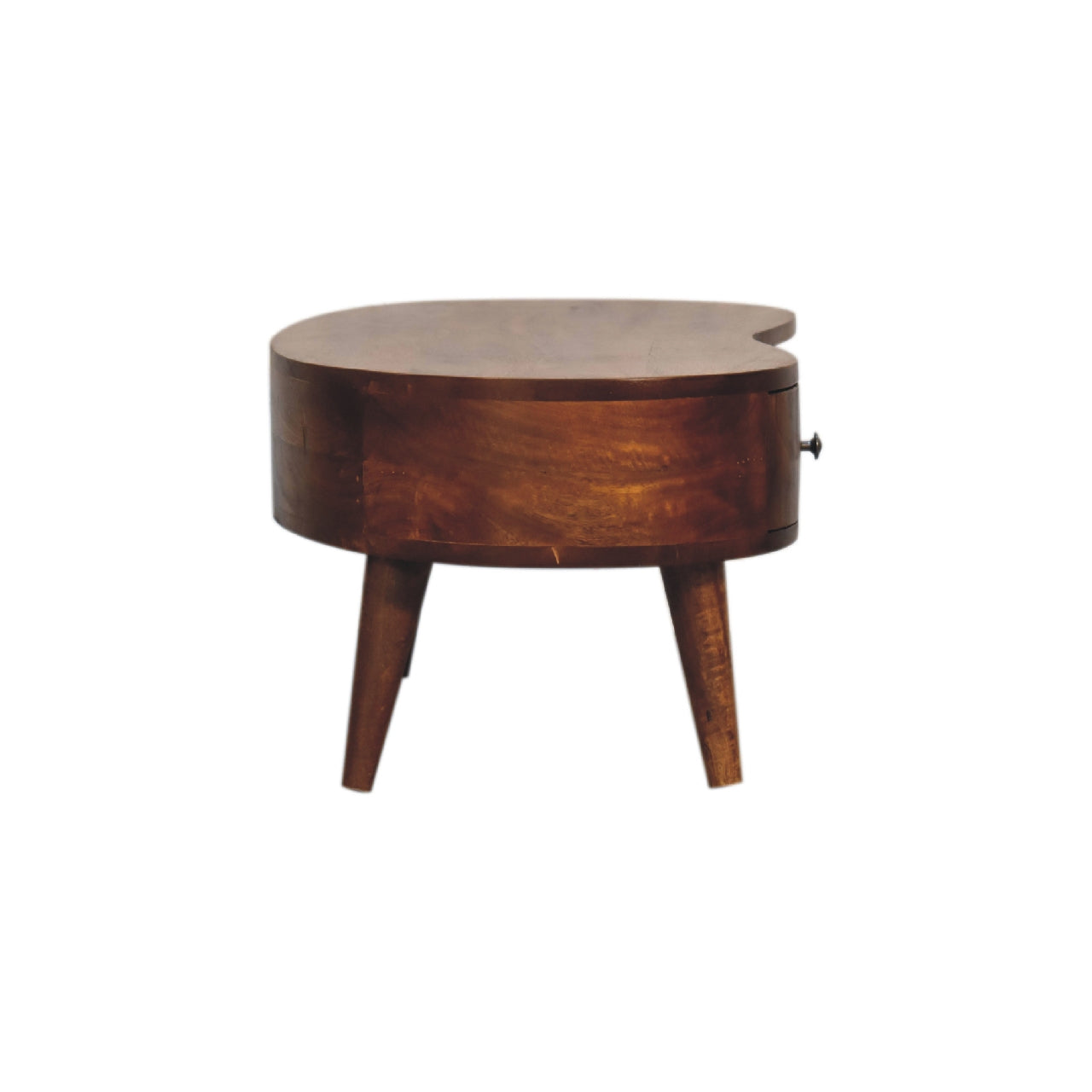 Wave Mini Coffee Table in Chestnut Finish