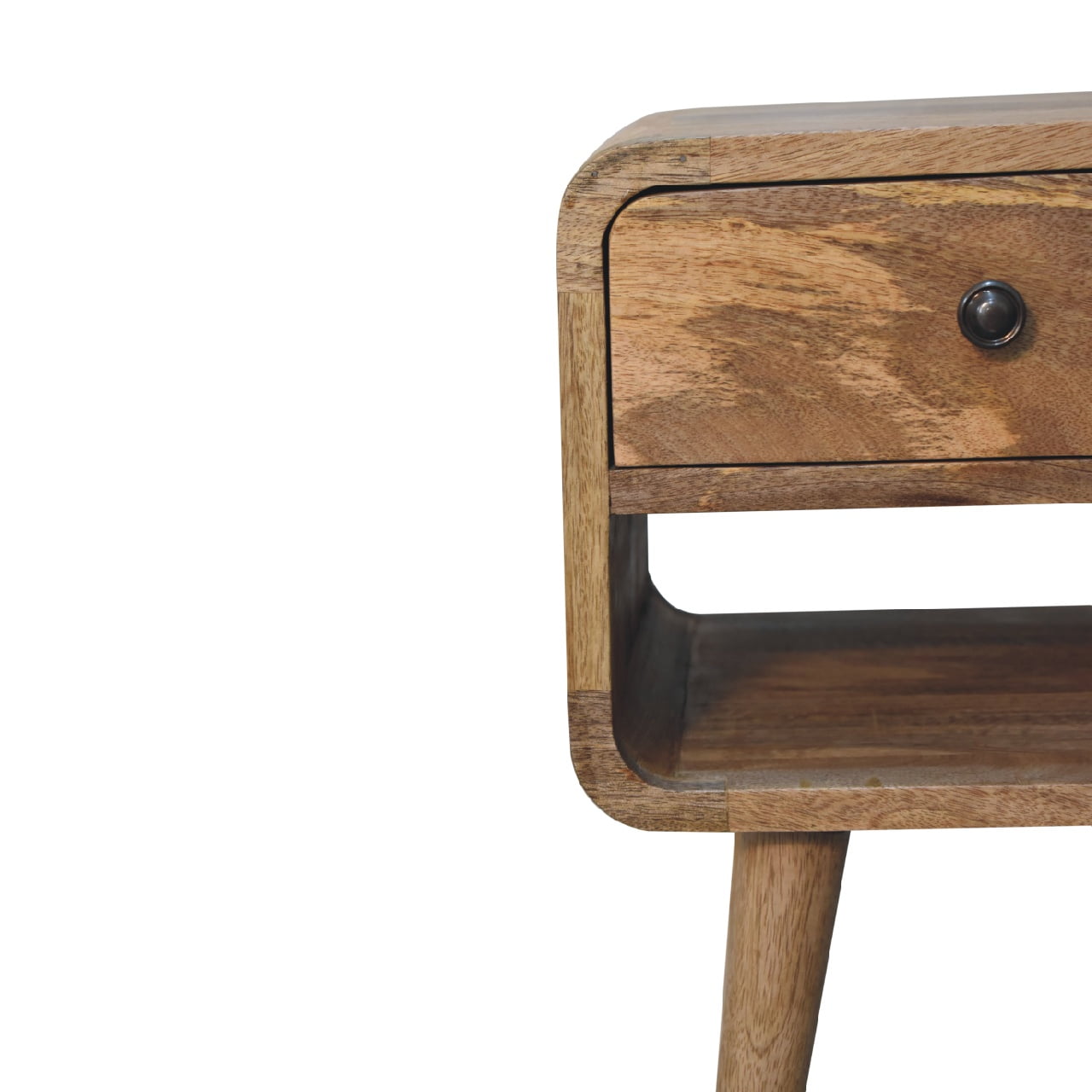 Lower Bedside Table in Oak-ish Finish