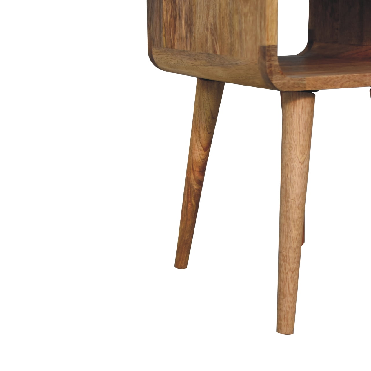 Lower Bedside Table in Oak-ish Finish