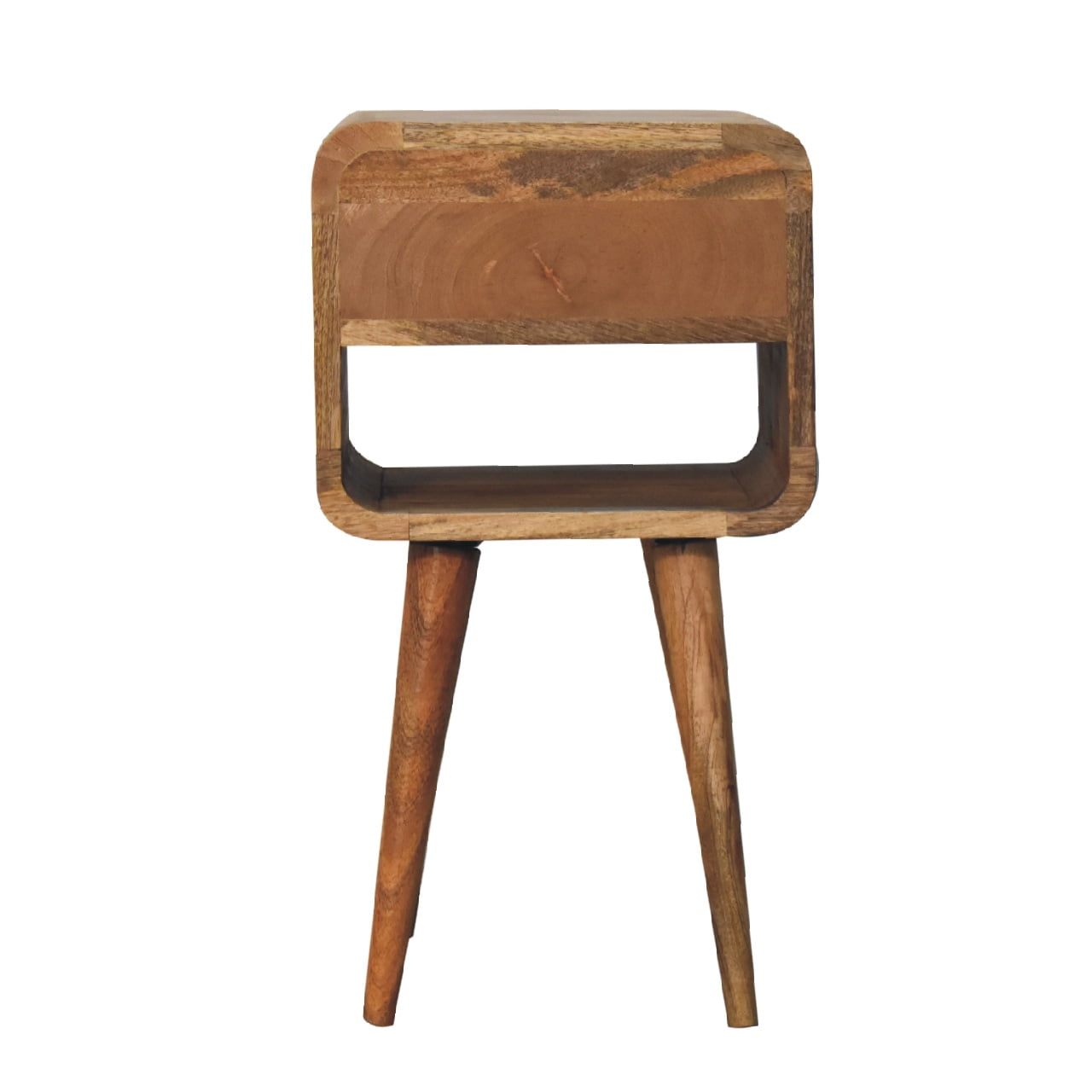 Lower Bedside Table in Oak-ish Finish
