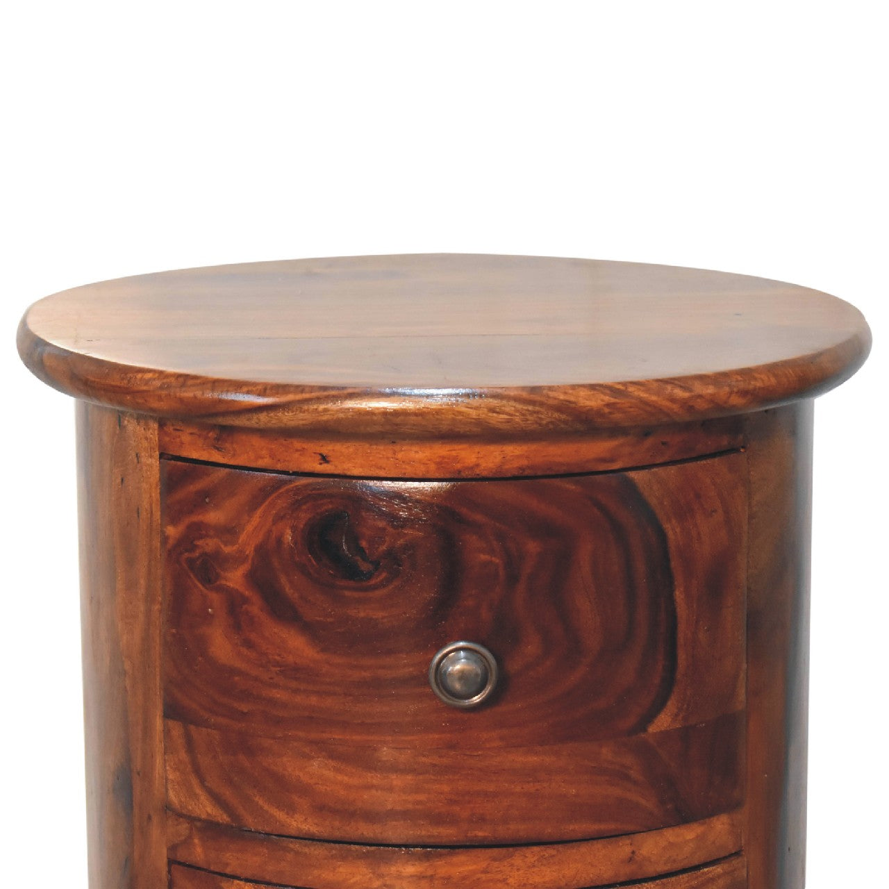 Sheesham Wood Drum Chest of Drawers